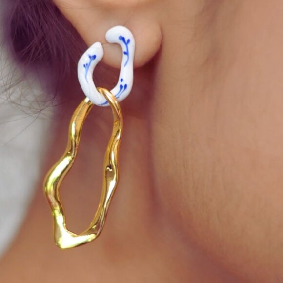 Vintage style drop earrings A1068 - Picture 2 of 6